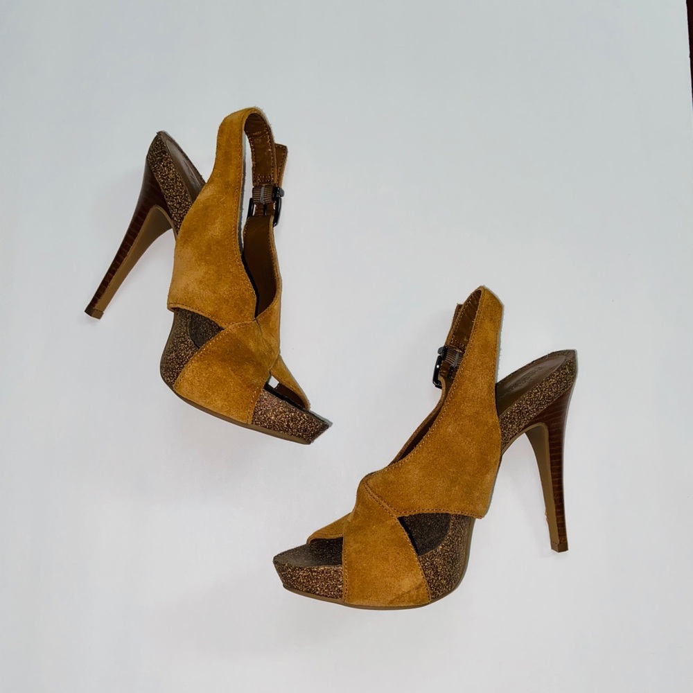 Brown Suede Bcbgeneration Heels - image 1
